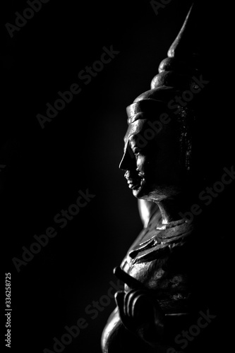 silhouette of a idol