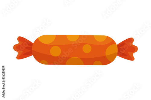 Sweet candy with points design, Sugar caramel bonbon food dessert snack tasty and vintage theme Vector illustration