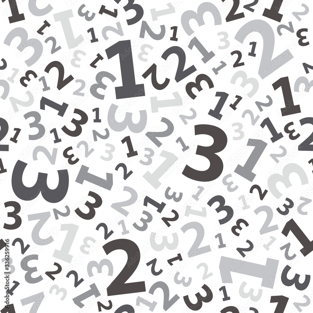 Black 123 number background seamless Black 123 number background seamless