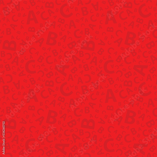 Red 123 number background seamless
