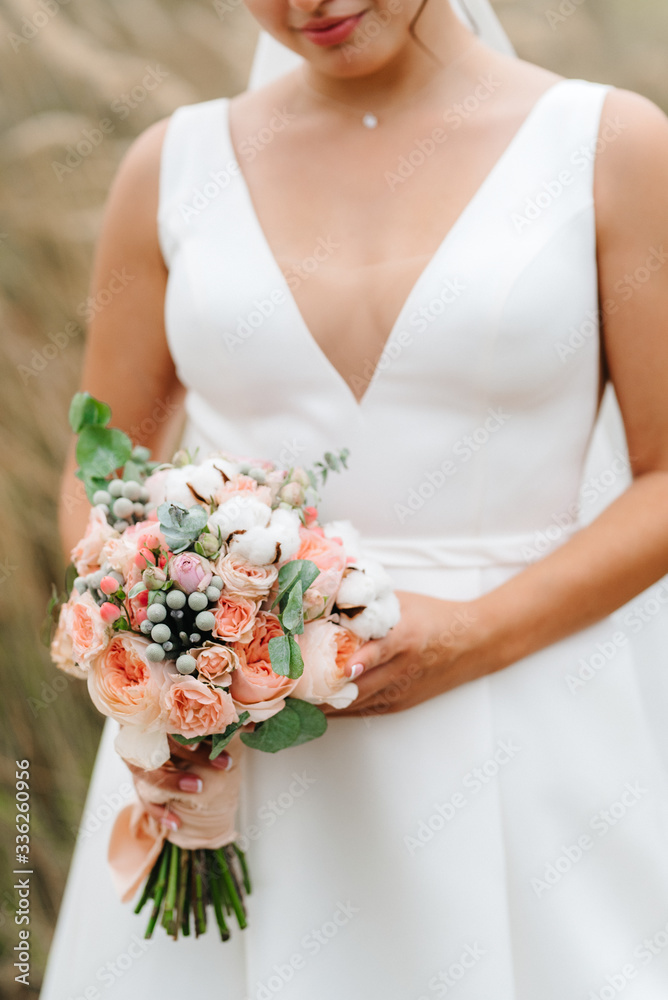 elegant wedding bouquet of fresh natural flowers elegant wedding bouquet of fresh natural flowers