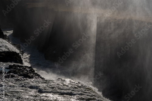 Wallpaper Mural Gullfoss waterfall famous scenic spot on Golden circle in Iceland Torontodigital.ca