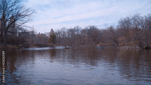 Beautiful Lake at Central Park New York