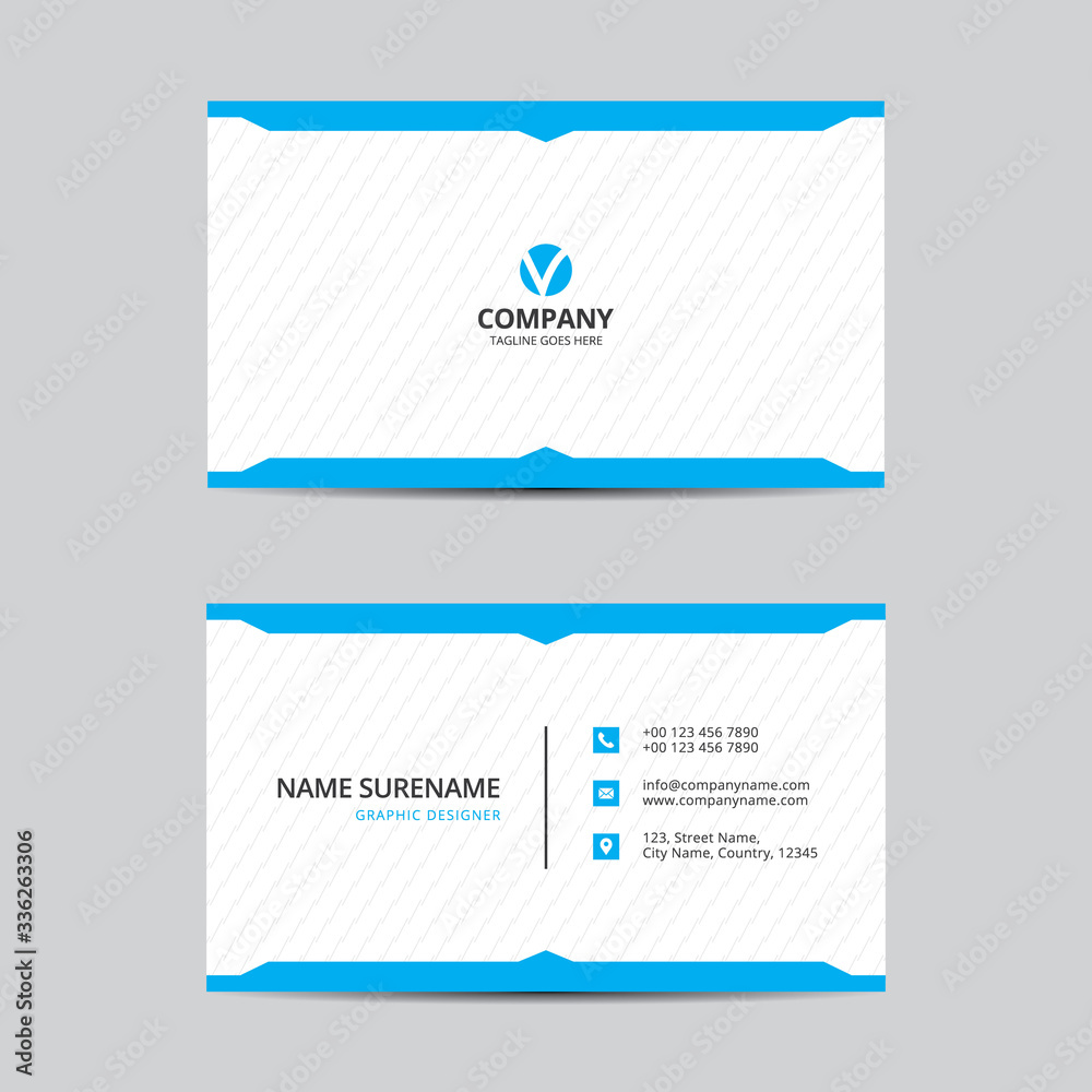 Fototapeta premium Business Card Template Vector Design