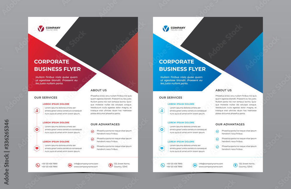 Corporate Business Flyer Template Vector Design Corporate Business Flyer Template Vector Design