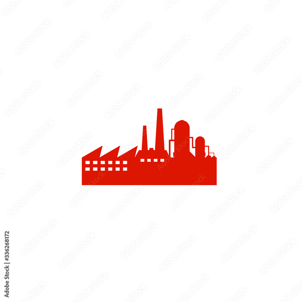 Industrial icon on white background.