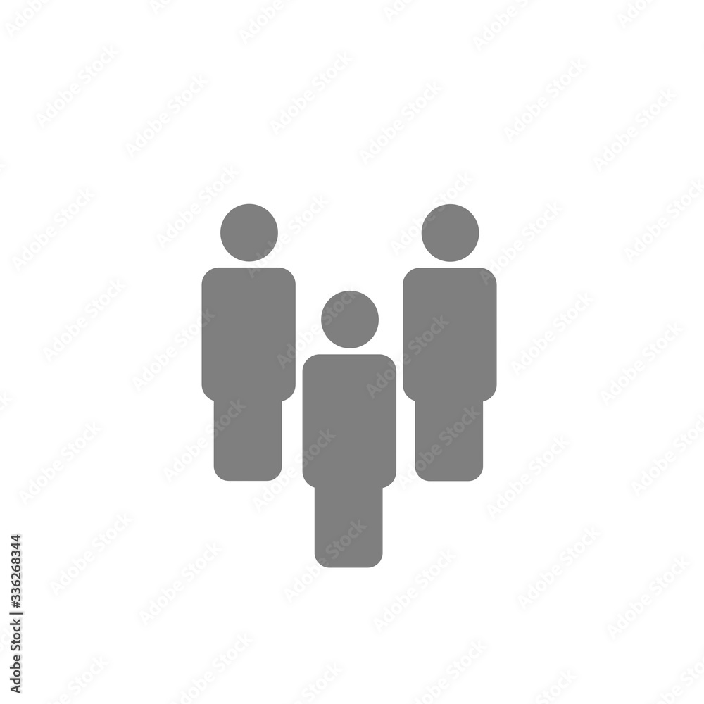 Group of people icon isolated on white background. Group of people icon isolated on white background.