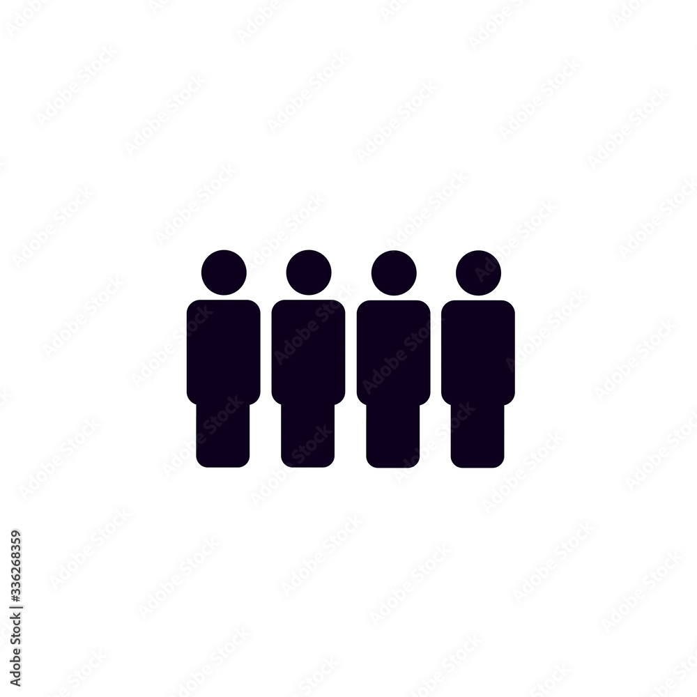 Group of people icon isolated on white background. Group of people icon isolated on white background.