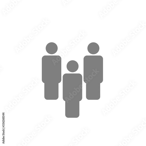Group of people icon isolated on white background.