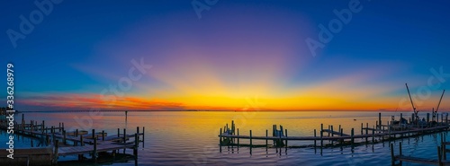Sunset over Laguna Madre, South Padre Island TX