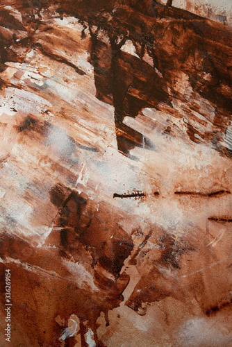 Textura realizada con acrilico liquido y agua sobre lienzo por el autor de la fotografia 