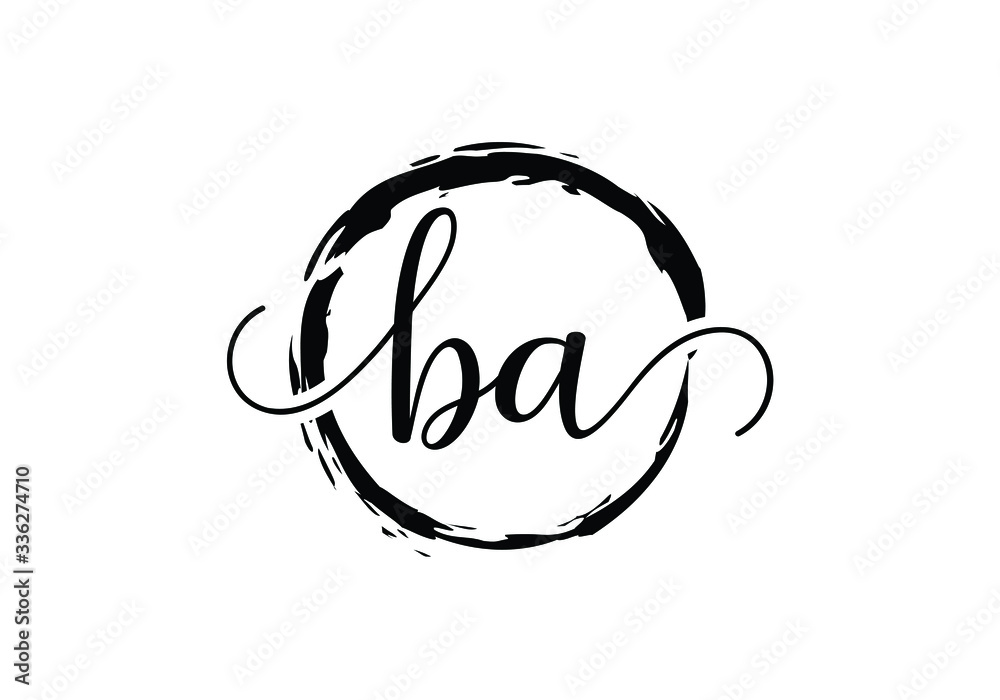 B A Initial Letter Logo design vector template, Graphic Alphabet Symbol for Corporate Business Identity B A Initial Letter Logo design vector template, Graphic Alphabet Symbol for Corporate Business Identity