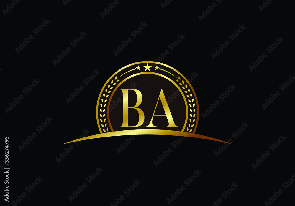 B A Initial Letter Logo design vector template, Graphic Alphabet Symbol for Corporate Business Identity B A Initial Letter Logo design vector template, Graphic Alphabet Symbol for Corporate Business Identity