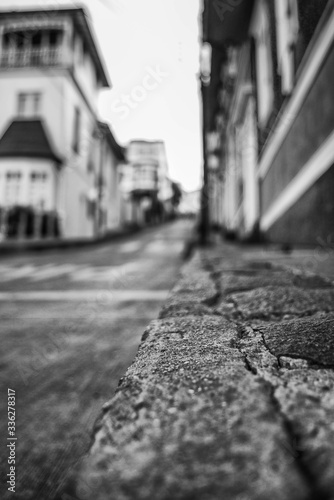 narrow street in the old town of tallinn estonia © Mauro