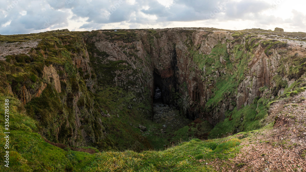 Large Sinkhole in the North of Tory Island, County Donegal, Ireland Large Sinkhole in the North of Tory Island, County Donegal, Ireland