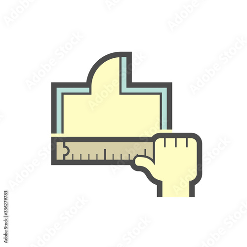 House plan design vector icon design on white.