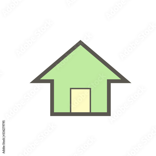 Home vector icon design on white background.