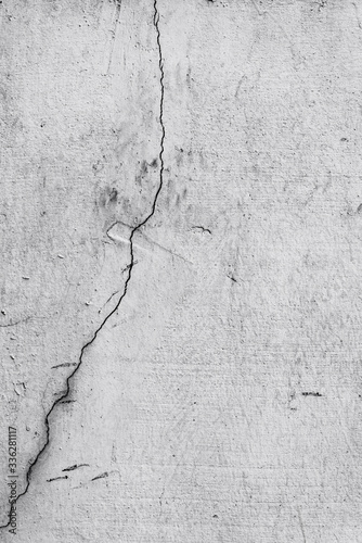 cracked concrete wall