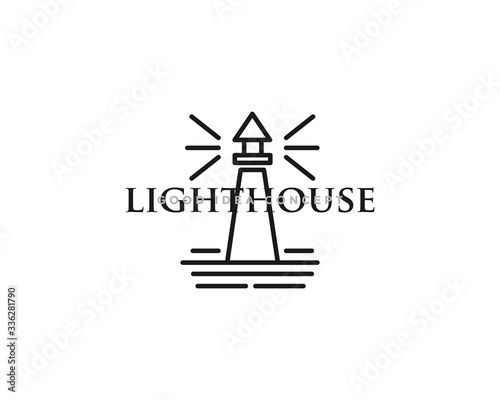 Lighthouse Logo Icon Design Vector