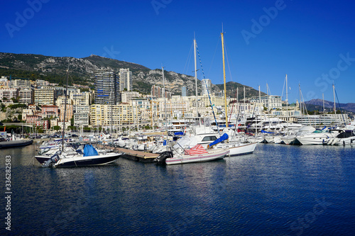Bay of the Monaco - tiny country which is located in the south of France
