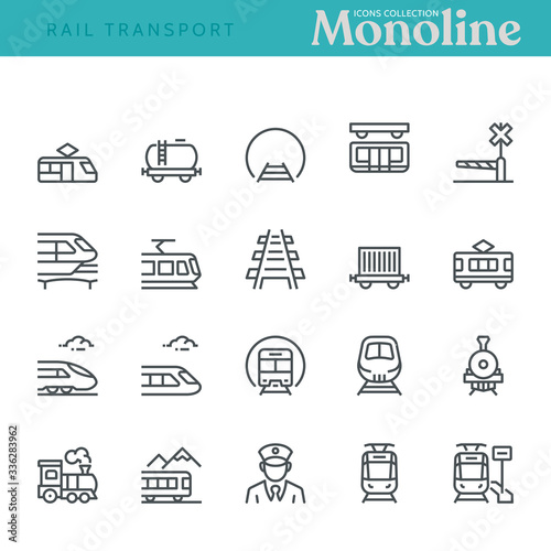 Rail Transport Icons