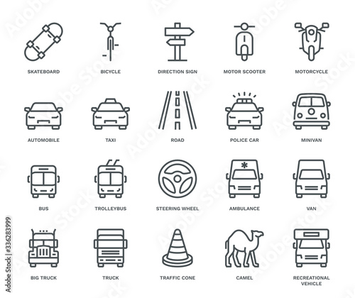 Road Transport Icons