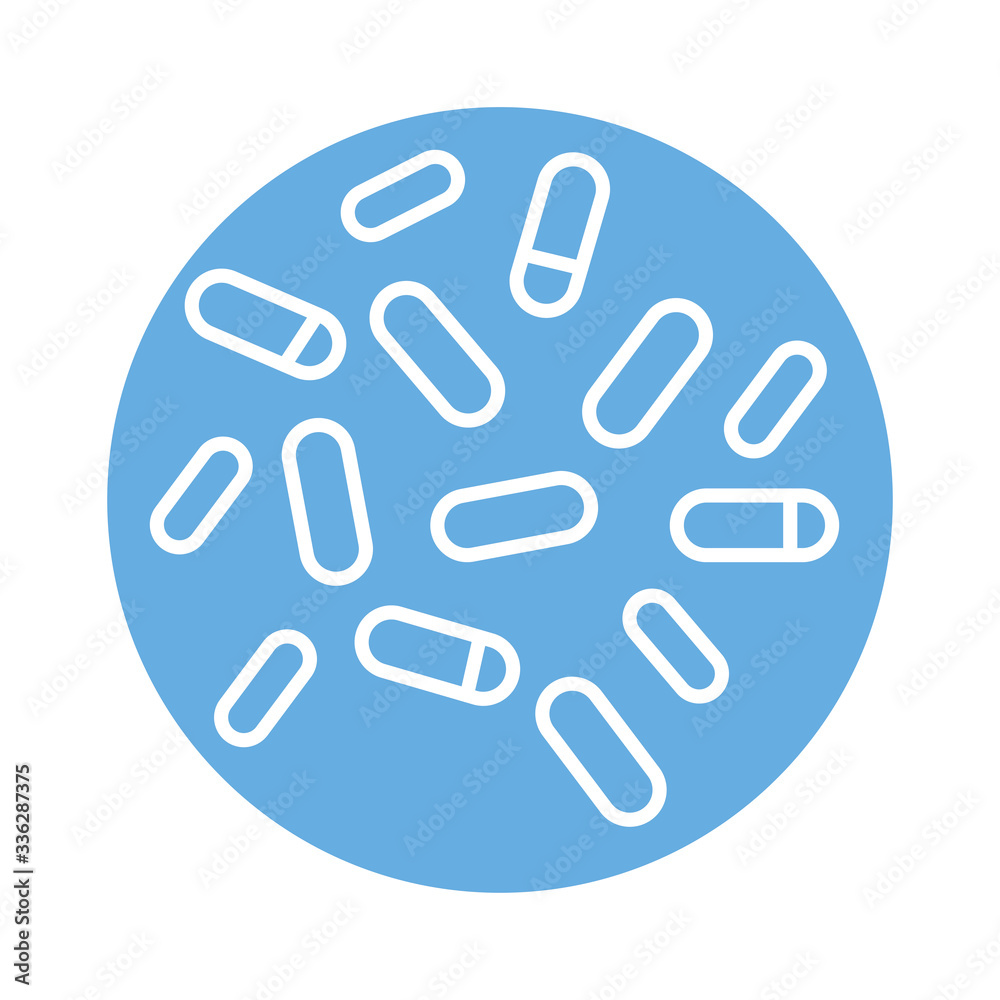 bacteria culture line style icon bacteria culture line style icon