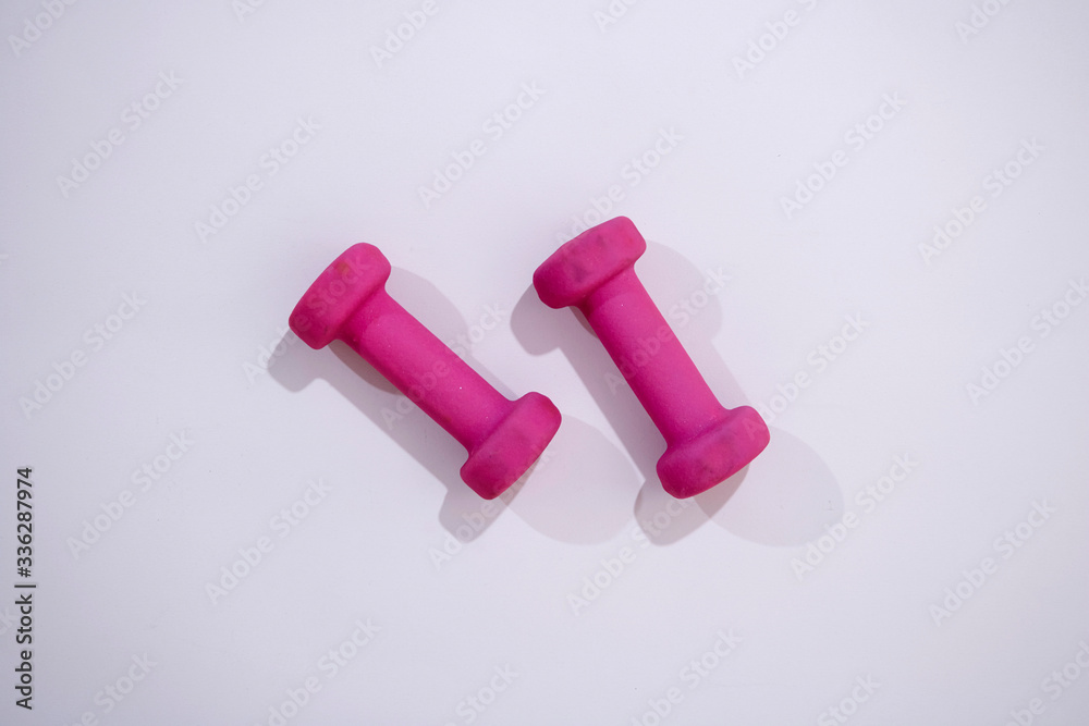 Pink Dumbbells