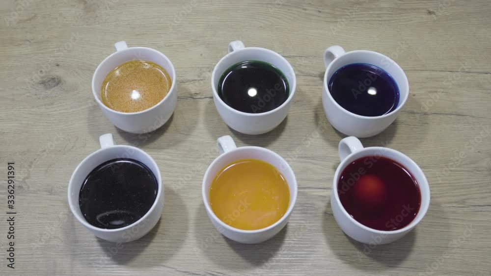 Homemade food egg coloring in natural dyes. Easter celebration. Decoration tips Homemade food egg coloring in natural dyes. Easter celebration. Decoration tips