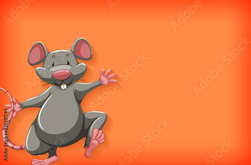 Background template with plain color and gray mouse