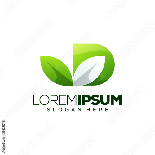leaf logo design vector illustration