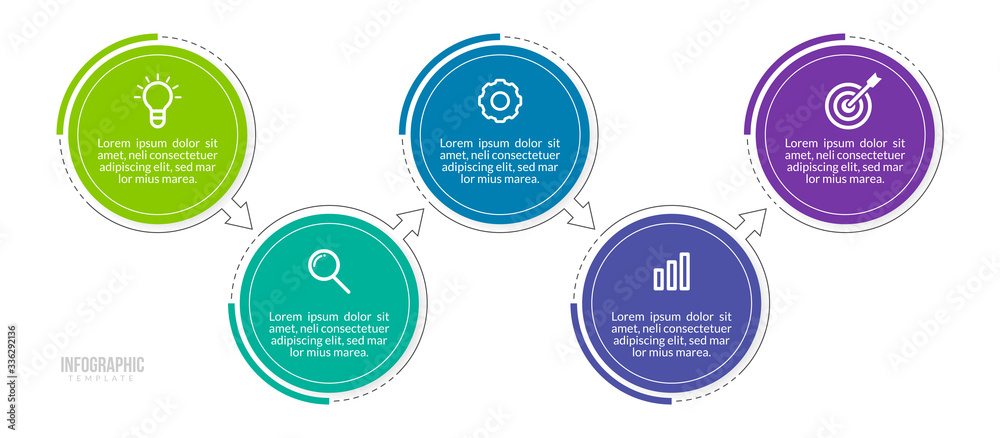 Minimal Business Infographics template. Timeline with 5 steps, options and marketing icons .Vector linear infographic with five conected elements. Can be use for presentation. Minimal Business Infographics template. Timeline with 5 steps, options and marketing icons .Vector linear infographic with five conected elements. Can be use for presentation.