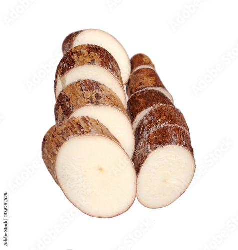 cutting  manioc photo