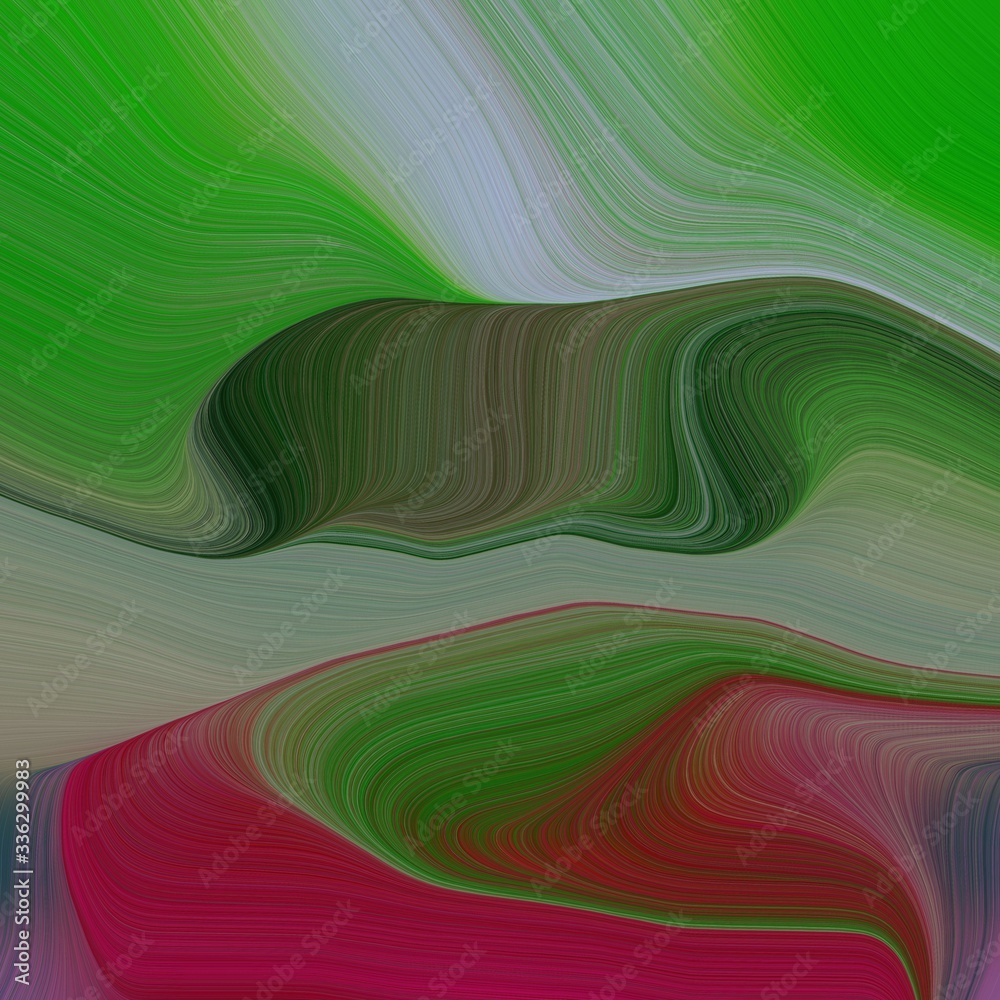 elegant square graphic with waves. smooth swirl waves background design with dark olive green, forest green and dark gray color elegant square graphic with waves. smooth swirl waves background design with dark olive green, forest green and dark gray color