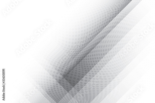 Abstract geometric whtie and gray color background with halftone effect. Vector, illustration.