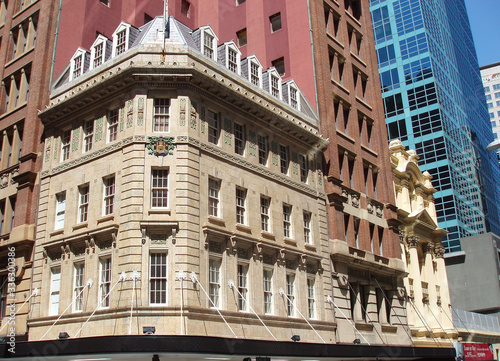 Historic architecture in the central business district of Sydney
