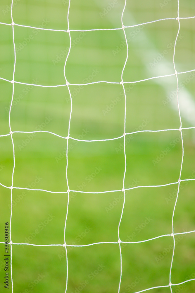 Football or soccer net with blured background Football or soccer net with blured background