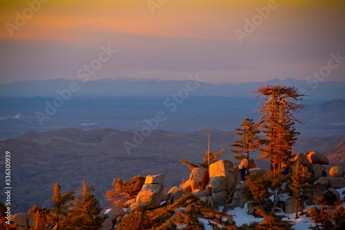 sunrise in the mountains