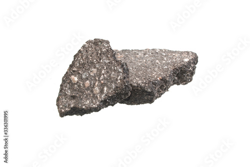 asphalt isolated on white background