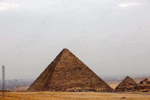 View of Great Pyramids of Giza