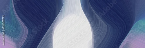 decorative background graphic with modern soft swirl waves background design with dark slate gray, light gray and light slate gray color
