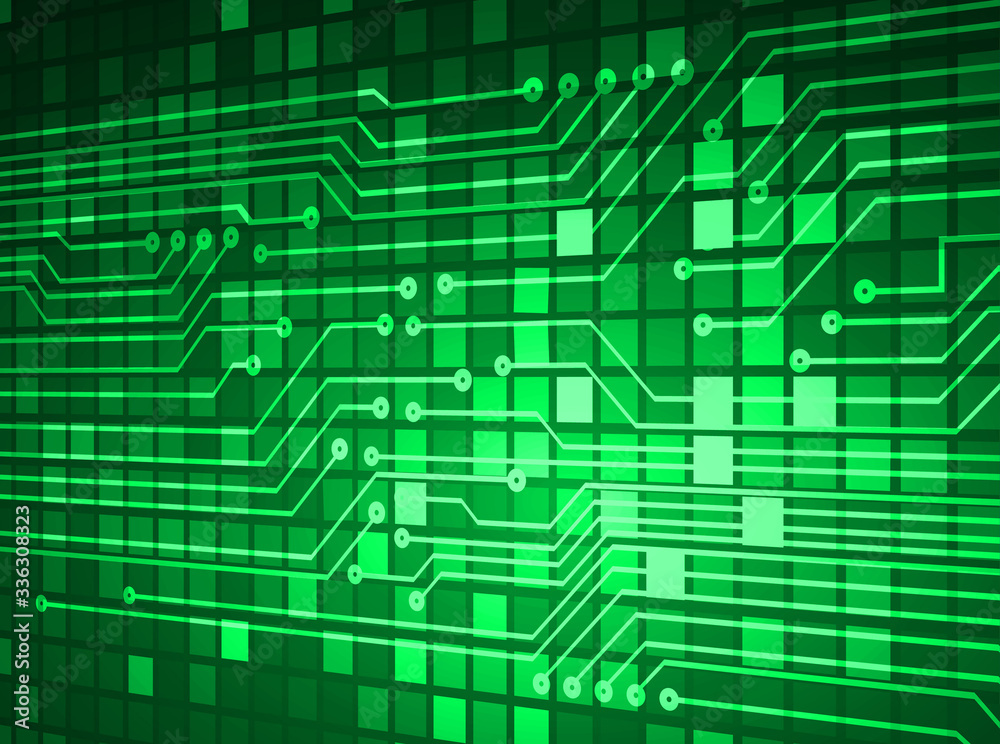 green cyber circuit future technology concept background green cyber circuit future technology concept background