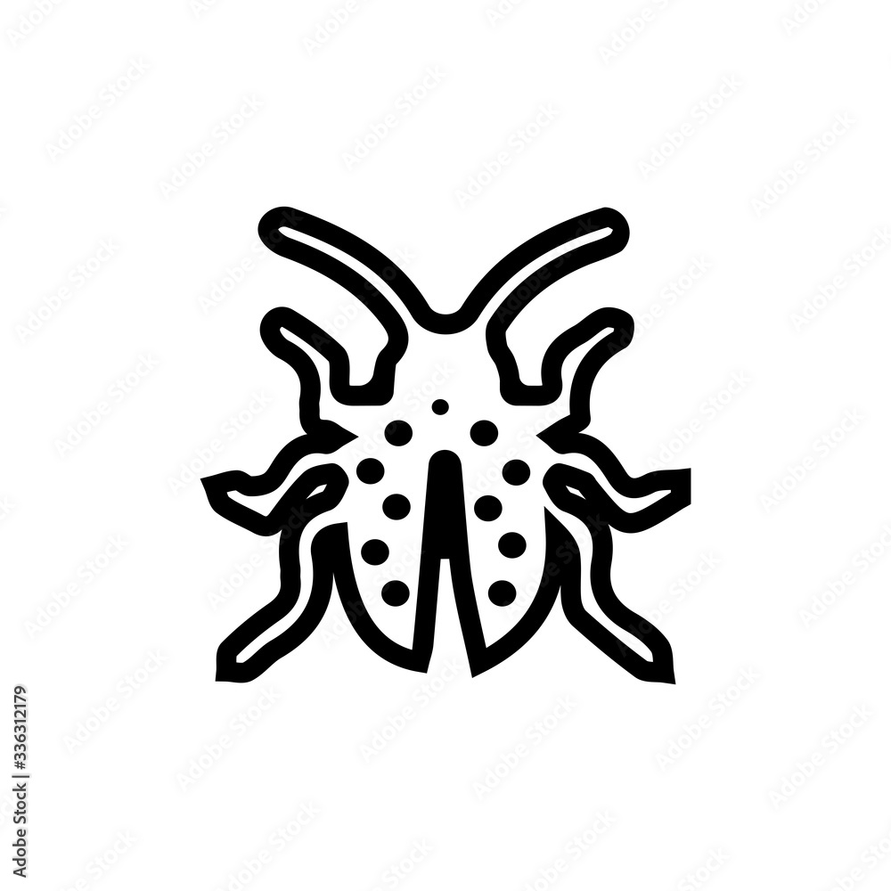 bug vector illustration icon design template bug vector illustration icon design template