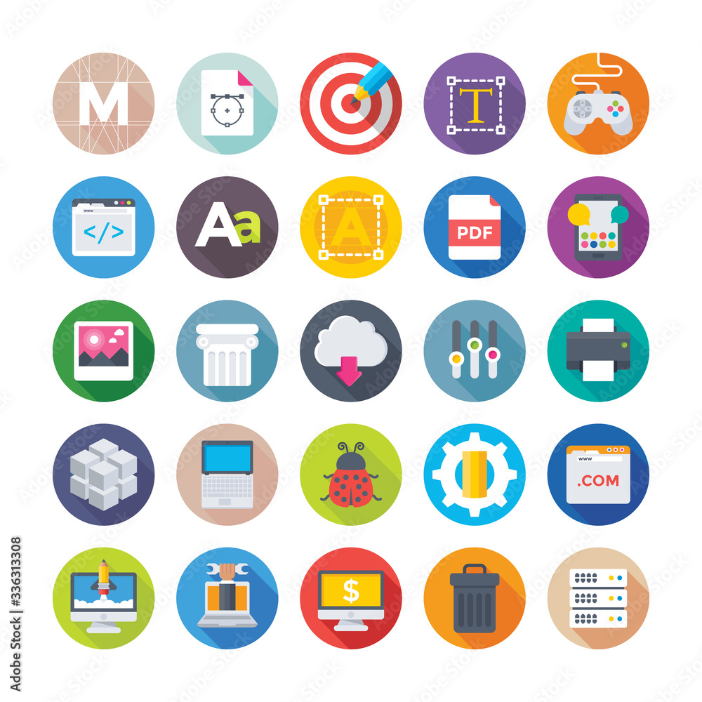 Web Design and Development Vector Icons 2 Web Design and Development Vector Icons 2
