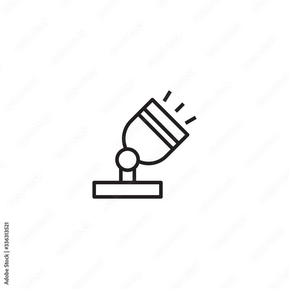 Spotlight icon. Studio light vector icon. Scene lights symbol. Trendy Flat style for graphic design, Web site, UI. EPS10. - Vector illustration Spotlight icon. Studio light vector icon. Scene lights symbol. Trendy Flat style for graphic design, Web site, UI. EPS10. - Vector illustration