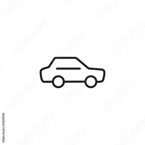 Car Icon. Transport symbol. Trendy Flat style for graphic design  Web site  UI. EPS10. - Vector illustration