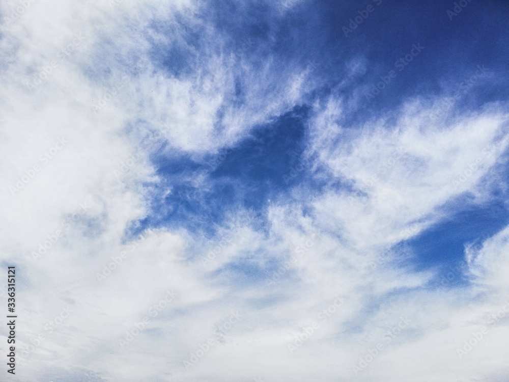 blue sky with clouds