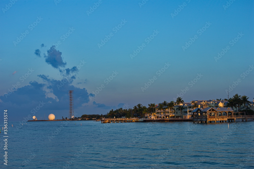 harbour of Key West at dawn