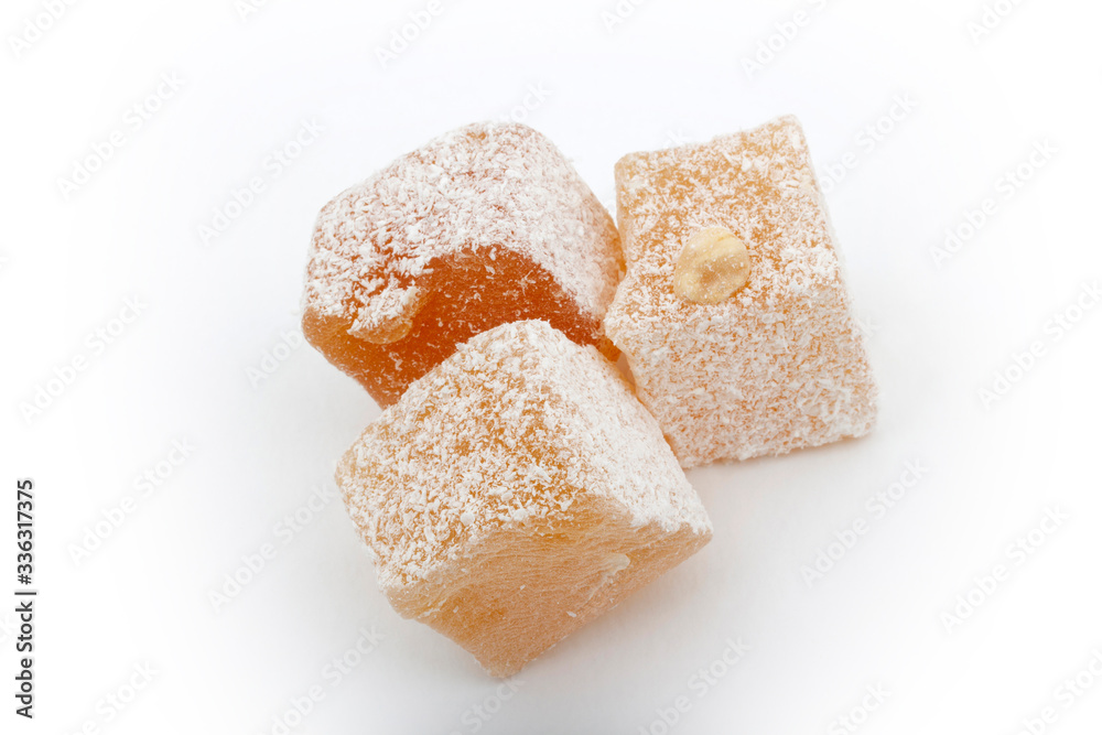 traditional Turkish delight with nuts