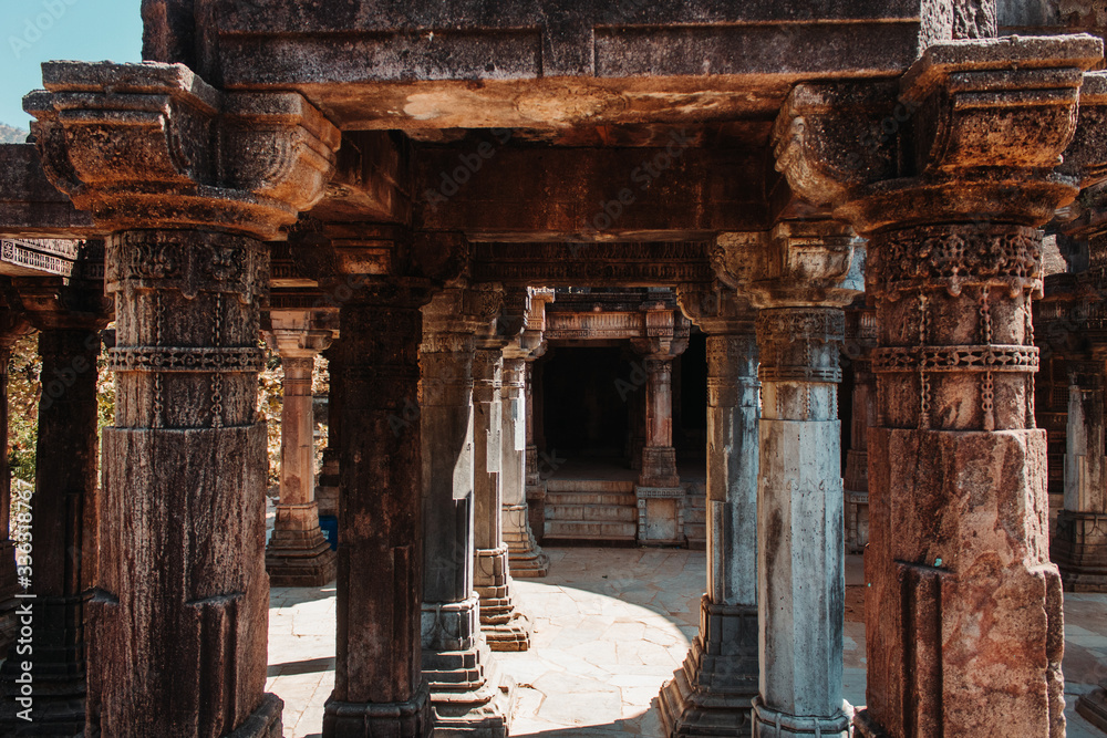 Jain Temple at Polo Forest in Abhapur, Gujarat, India Jain Temple at Polo Forest in Abhapur, Gujarat, India